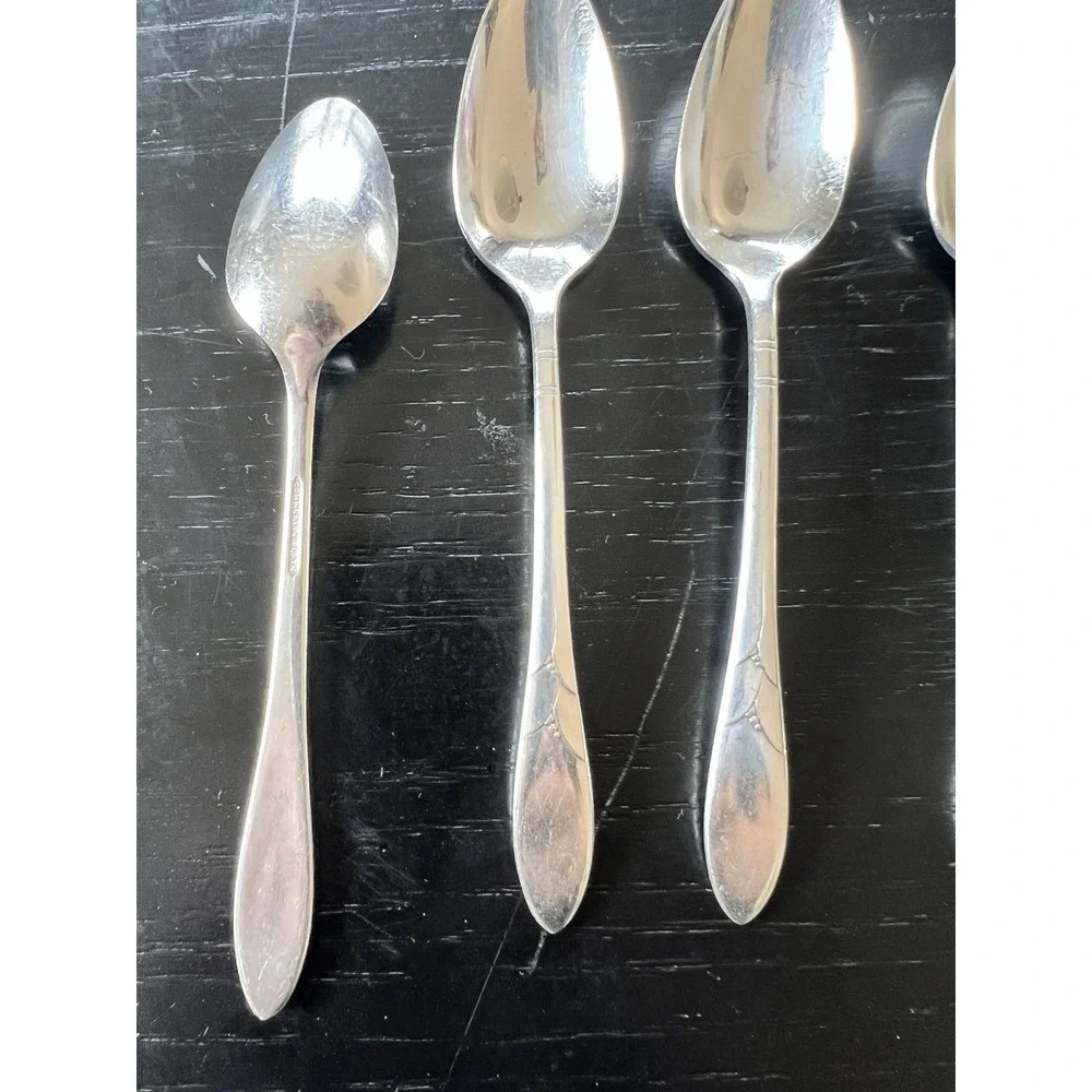 Community Plate Lady Hamilton Teaspoons Set of 6 Silverplate Vintage 1932